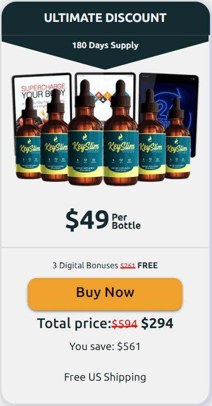 KeySlim Drops - 6 Bottle Pack